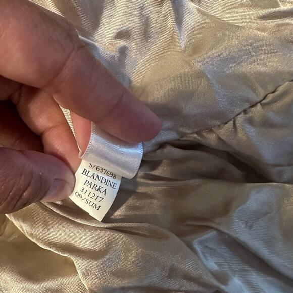 Banana Republic Blandine 3/4 Sleeve Bubble Hem Tie-Waist Parka Jacket – Size M - Picture 2 of 10